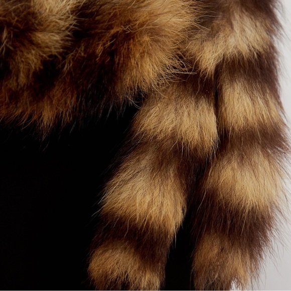 Vintage genuine raccoon fur scarf - Picture 6 of 7